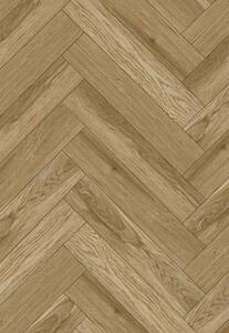 Mexen Manhattan panouri din vinil spina de pește 570 x 95 mm LVT Dryback 2,5 mm, suport PVC, 4 V-Fuga, Stejar
