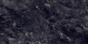 Mexen Rokocha Gres negru lustruit rectificat G1, placă pardoseală-perete 120 x 60 cm, luciu înalt - TL205-120-060-01