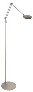 Steinhauer Lampadar LED Zenith2, 1 bec, oțel, CCT, telecomandă, reglabil, Metalic, Camera de zi / sufragerie, Metal, Modern