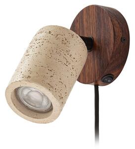 Lampă de perete Lucande, Carlotta, Bej, Camera de zi, Beton, Modern