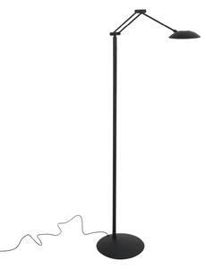 Steinhauer Lampadar LED Daphne 2, 1 bec, negru, CCT, telecomandă, reglabil, Negru, Camera de zi / sufragerie, Metal, Modern