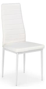 Scaune bucatarie K70, alb, piele ecologica/metal, 41x50x98 cm