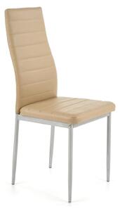Scaun bucatarie K70, maro deschis/gri, metal/piele ecologica, 41x50x98
