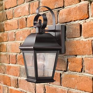 KICHLER Lampă de perete pentru exterior Mount Vernon, bronz vechi, înălțime 32 cm,, reglabil, Bronz / Alamă Veche, Aluminiu, Felinar