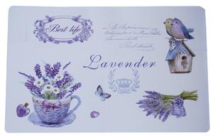 Set suport farfurie pentru servirea mesei, model Pufo Best Lavender, 6 bucati
