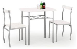 Set masa si 2 scaune LANCE, gri/alb