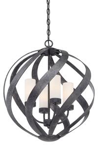Quintiesse QN-BLACKSMITH-4P-OBK - Lustră de exterior BLACKSMITH 4xE14/40W/230V IP44 negru