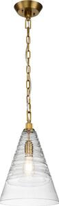 Quintiesse QN-ELMORE-P-BBS - Lustru ELMORE suspendat pe lanț 1xE27/60W/230V, auriu