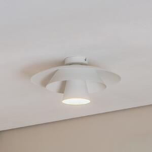Luminex Plafonieră Plato, alb, metal, Ø 38 cm, E27, reglabil, Alb, Camera de zi / sufragerie, Metal, Modern