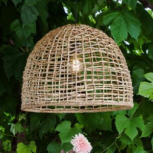 PR Home lampă suspendată de exterior Cebu, Ø 46 cm, cablu 2.5m, IP44, reglabil, Lemn, Lemn, Casă de țară / Rustic