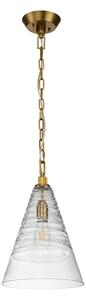 Quintiesse QN-ELMORE-P-BBS - Lustru ELMORE suspendat pe lanț 1xE27/60W/230V, auriu