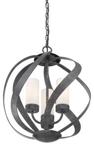 Quintiesse QN-BLACKSMITH-3P-OBK - Lustra de exterior BLACKSMITH 3xE14/40W/230V IP44 negru