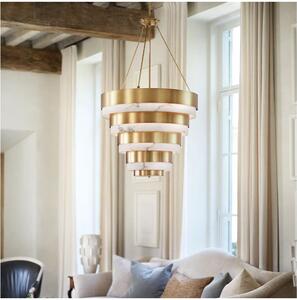 Candelabru cu tijă ECHELON 8xE14/40W/230V, auriu - Quintiesse QN-ECHELON-8P