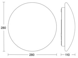 Plafonieră LED pentru baie cu senzor STEINEL 56032 RS PRO LED/9,5W/230V IP54