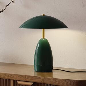 Elstead Lampa de birou cu LED Poppy, verde, înălțime 35 cm, metal, dimabil, reglabil, Verde, Camera de zi / sufragerie, Aluminiu, Vintage