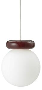 Lustră Pendul Normann Copenhagen, Hinx, reglabil, Roșu, Bucătărie, Sticlă, Design
