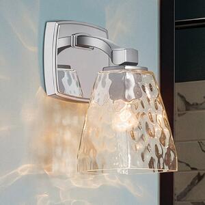 KICHLER Aplică de perete Marant, crom/transparent, înălțime 24 cm, IP44, LED G9, Crom, Baie, Metal, Modern, Priză de perete top