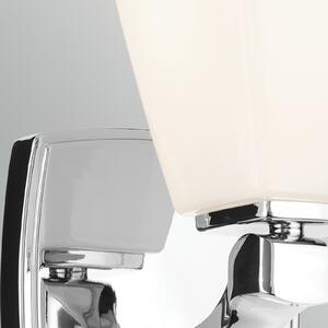 KICHLER Aplică de perete Marant, crom/opal, înălțime 24 cm, IP44, LED G9, Crom, Baie, Metal, Modern, Priză de perete top
