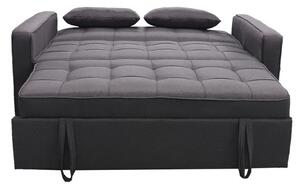 Canapea extensibila FRENKA BIG BED NEW, stofa, maro, 154x105x95 cm, 2