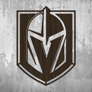 DUBLEZ | Logo din lemn pentru perete - Vegas Golden Knights