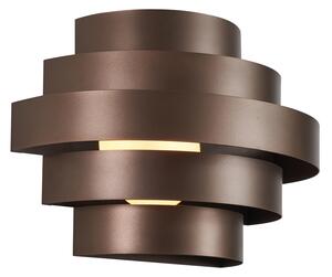 Lampă de perete modernă bronz incl. LED cu 3 trepte de intensitate luminoasă - Lines