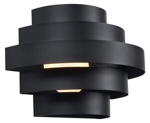 Lampă de perete modernă neagră cu LED inclus, cu 3 trepte de intensitate luminoasă - Lines