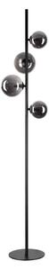 Ideal Lux - Lampă de podea LED PERLAGE 4xG9/3W/230V negru/fumuriu