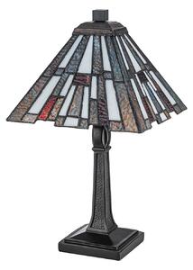 Lampă de masă QUOIZEL, Inglenook, Bronz / Alamă Veche, Camera de zi, Metal, Tiffany