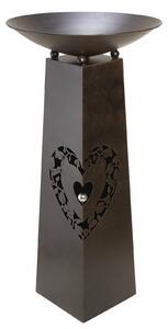 Suport flori HEART, metal, 102x50 cm
