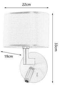 Brilagi - Lampă LED de perete DAYA 1xE14/40W/230V + LED/3W negru