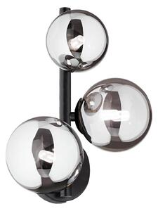 Aplica de perete LED PERLAGE 3xG9/3W/230V, negru/fumuriu