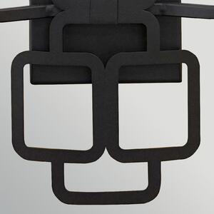HINKLEY Aplică de perete Sabina, negru, înălțime 42 cm, 2 becuri, metal/textil, reglabil, Negru, Camera de zi / sufragerie, Metal, Modern