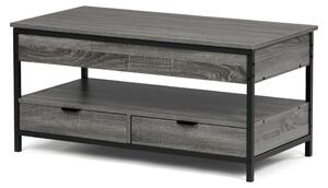 CT-I1201 szürke tölgy MDF dohányzóasztal 100 × 50 × 48 cm