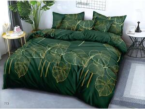 Lenjerie de pat din microfibra Culoare verde, VENECIA Dimensiune lenjerie de pat: 2 buc 70 x 90 cm | 200 x 220 cm