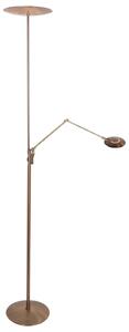 Steinhauer Lampadar LED Zenith 2, culoare bronz, lampă de citit, CCT, telecomandă, reglabil, Bronz / Alamă Veche, Camera de zi / sufragerie, Metal, Modern, Lumină de lectură