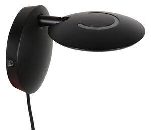 Steinhauer Aplică de perete cu LED Zenith 2, negru, CCT, metal, priză, reglabil, Negru, Camera de zi / sufragerie, Metal, Modern, Perete rotund