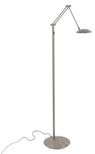 Steinhauer Lampadar LED Daphne 2, cu 1 bec, din oțel, CCT, telecomandă, reglabil, Metalic, Camera de zi / sufragerie, Metal, Modern