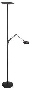 Steinhauer Lampadar LED Zenith 2, negru, lampă de citit, telecomandă CCT, reglabil, Negru, Camera de zi / sufragerie, Metal, Modern, Lumină de lectură