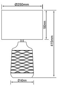 Brilliant - Lampă de masă ILYSA 1xE14/40W/230V alb/gri