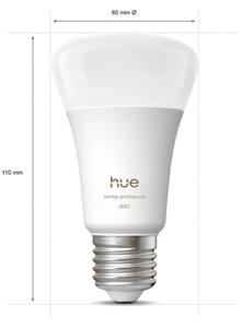 Set 2x bec LED reglabil Philips Hue White Ambiance E27/6W/230V 1000-20000K