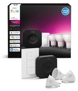 Kit de pornire Philips Hue WACA 3x GU10/4,2W 2000-6500K + dispozitiv de conectare