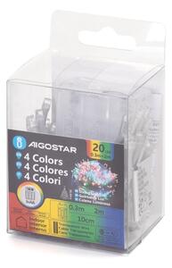 Aigostar - Ghirlandă LED de Crăciun 20xLED/3xAA 2,3m multicolor