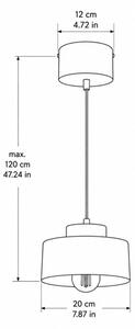 Candelabru suspendat pe cablu IGNIA 1xE27/60W/230V maro/auriu
