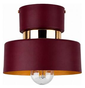 Plafonieră IGNIA 1xE27/60W/230V vișiniu/auriu