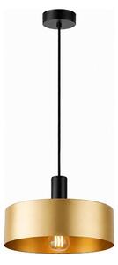 Lampă suspendată pe cablu HAKI 1xE27/60W/230V auriu/negru