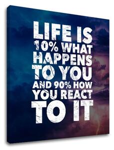 Tablou canvas motivațional About life_001 (tablouri moderne cu)