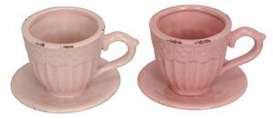 Ghiveci Cup din dolomita roz 8 cm - modele diverse