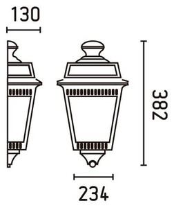 FARO 71424 - Aplica de exterior ARGOT 1xE27/100W/230V IP44