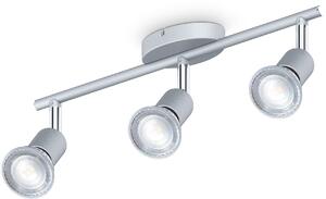 BKLICHT LED Plafoniera gri 38.5/10 cm