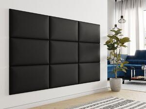 Panou de perete tapițat Pazara 70x40 (piele ecologică soft 011 (Negru). 1054350